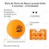 Bola de Tênis de Mesa Laranja 6 Unidades Vollo 2 Estrelas