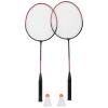 Kit Badminton Yins 2 Raquetes 2 Petecas YS37025