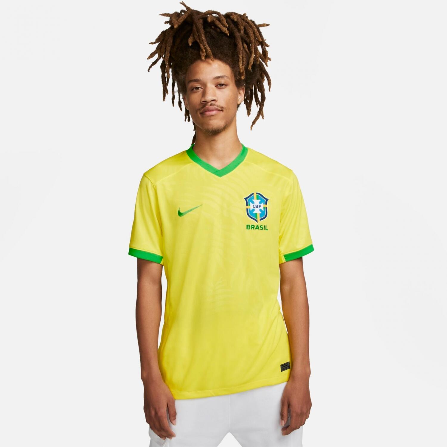 Camisa Nike Brasil I 2023/25 Torcedor Pro Masculina (Copa do Mundo  Feminina) - Lojão dos Esportes